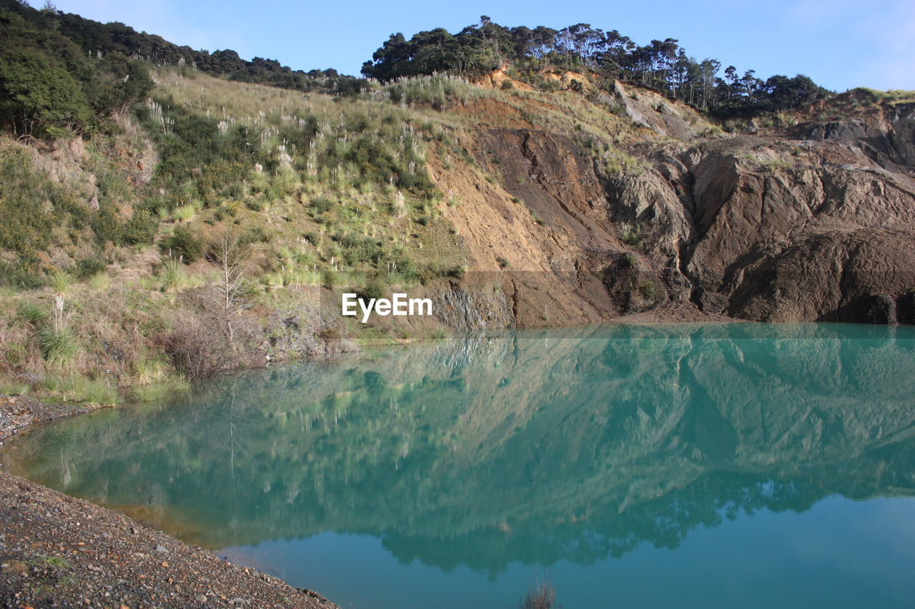 Scenic view of calm lake