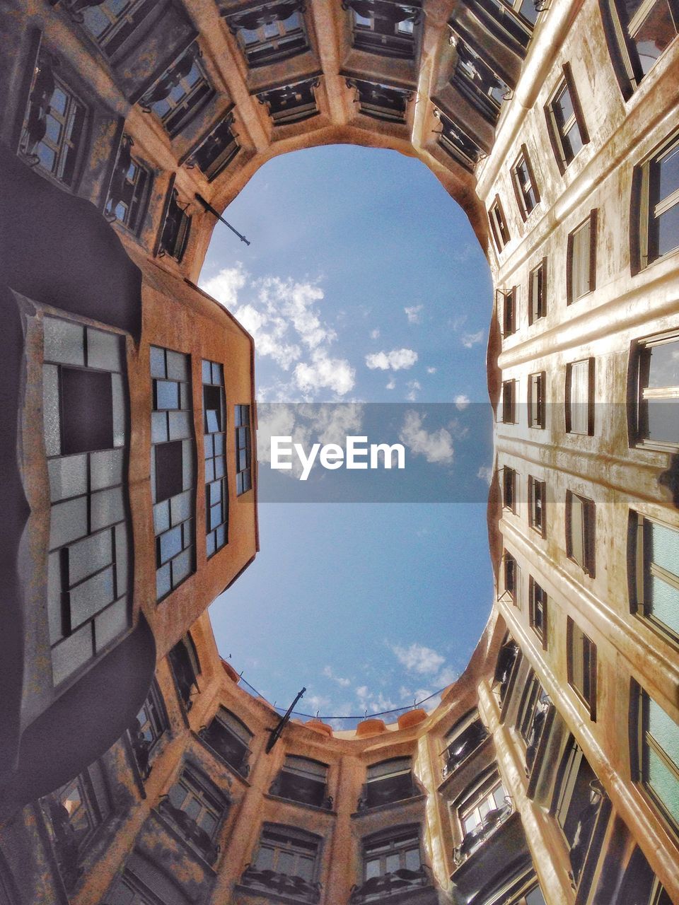 Low angle view of buildings against sky