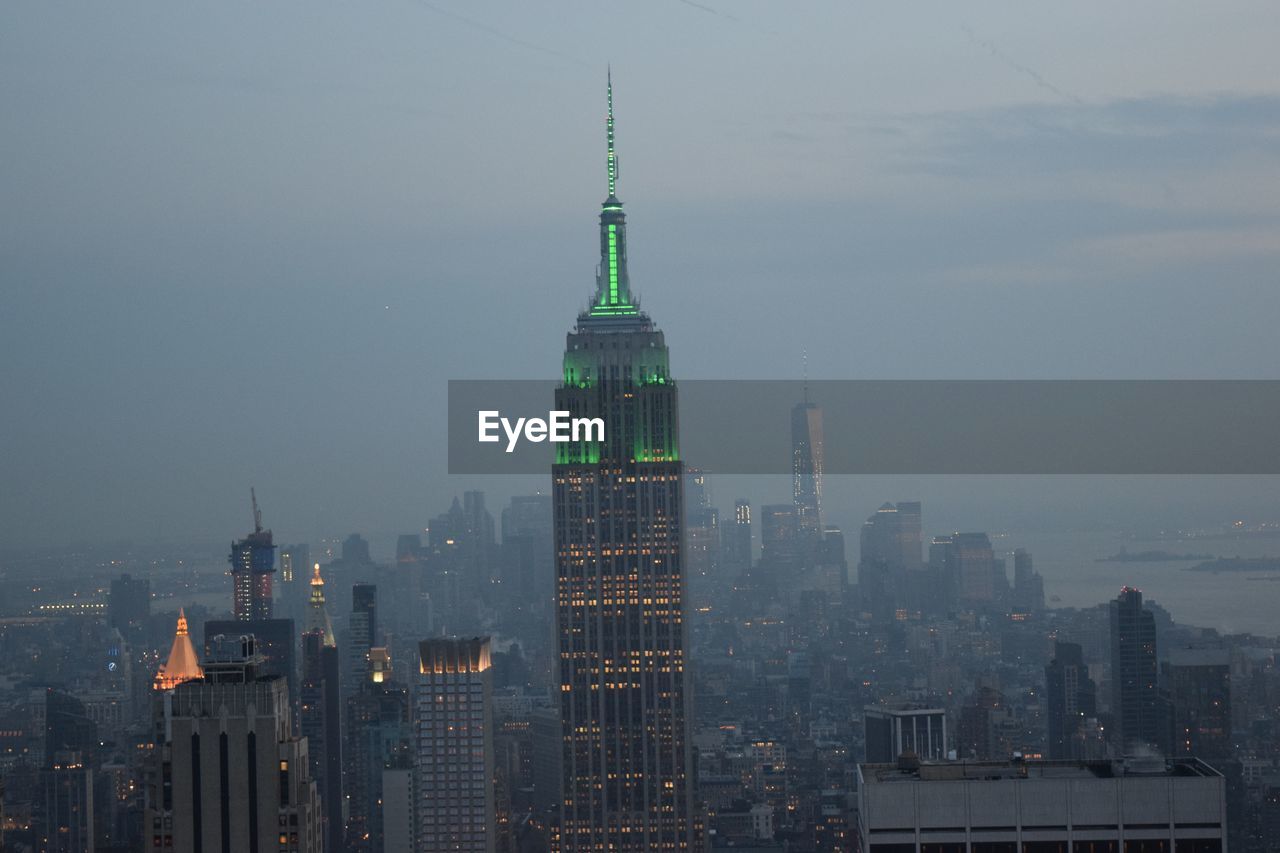 City skyline against sky