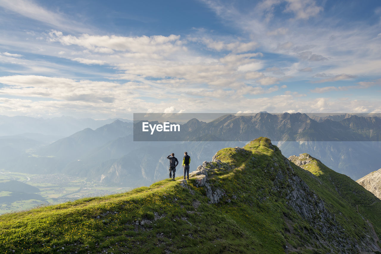 Austria, tyrol, hiker looking to valley