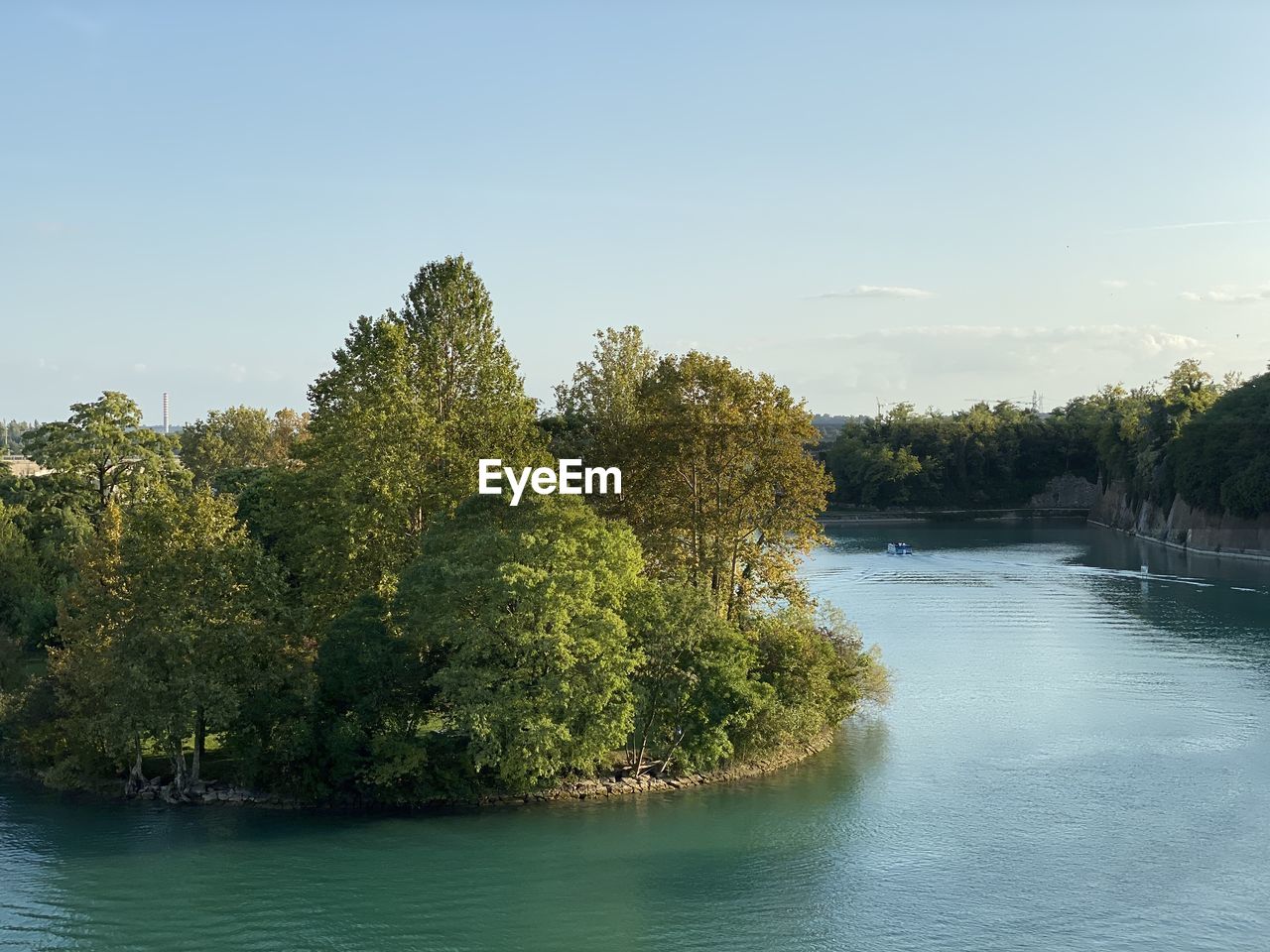 Scenic view of river against sky