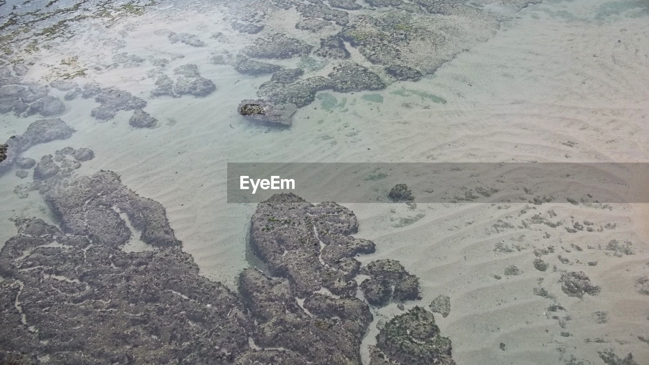 HIGH ANGLE VIEW OF SAND