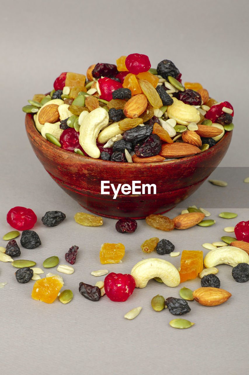 Close-up of food in bowl on table