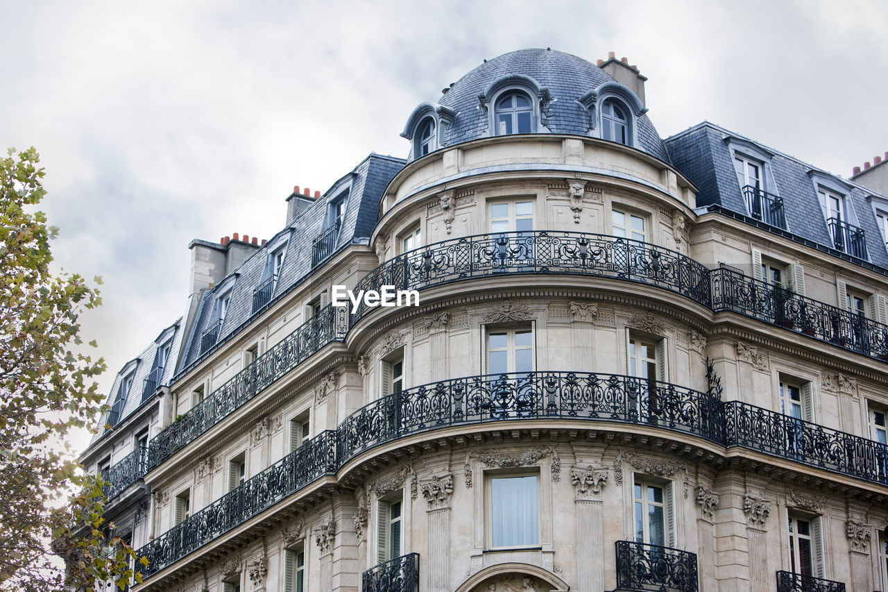 Low angle view of building against sky