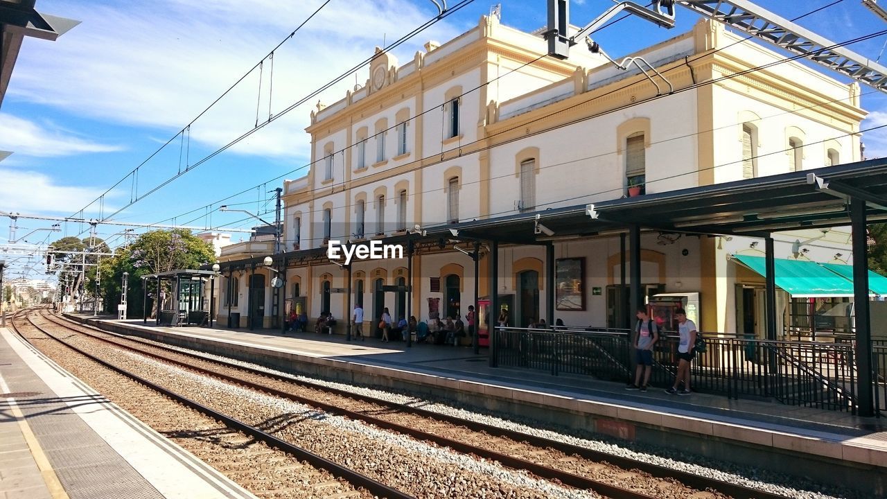 RAILROAD TRACKS IN CITY