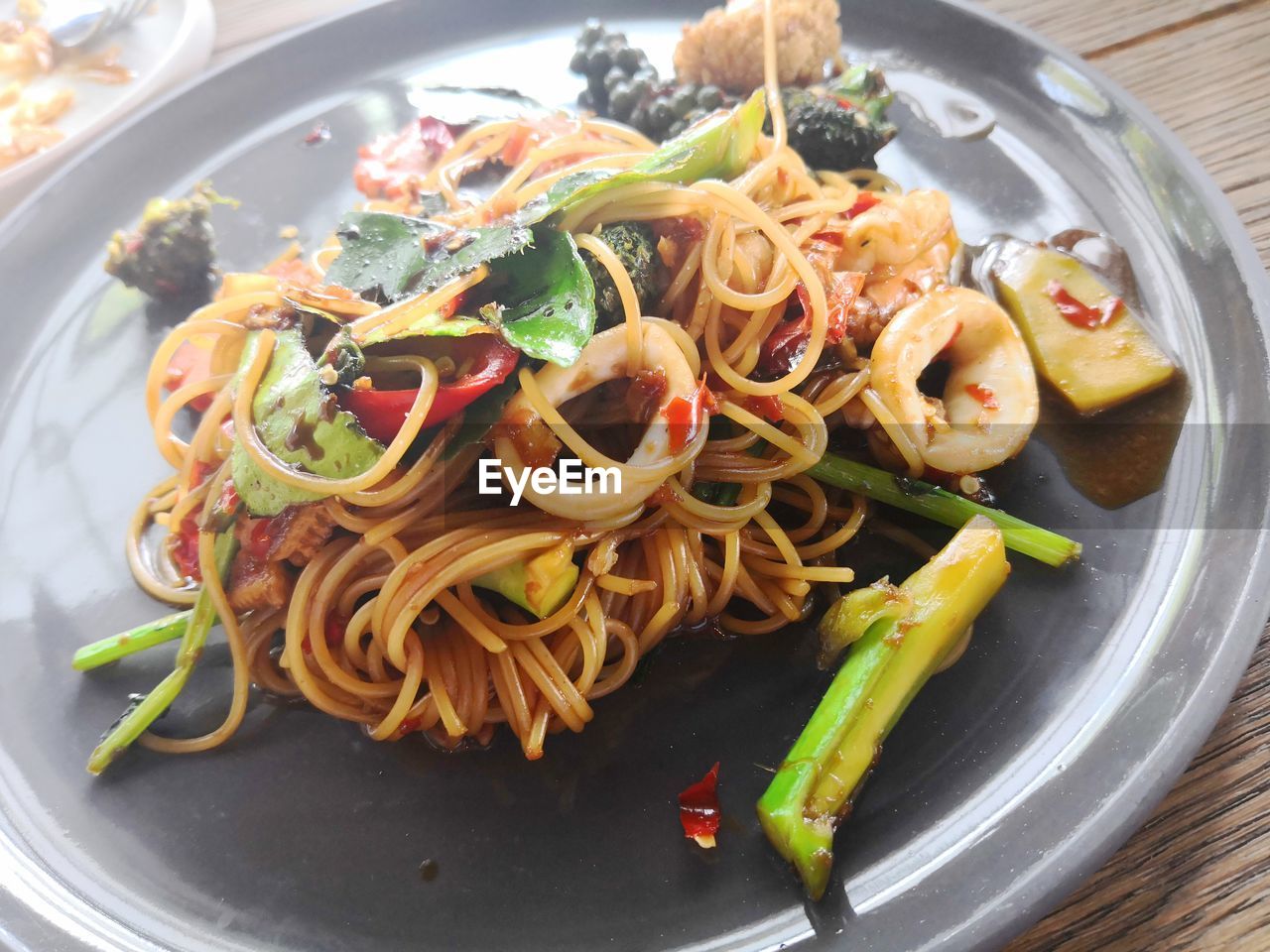 CLOSE-UP OF SERVED FOOD IN PLATE