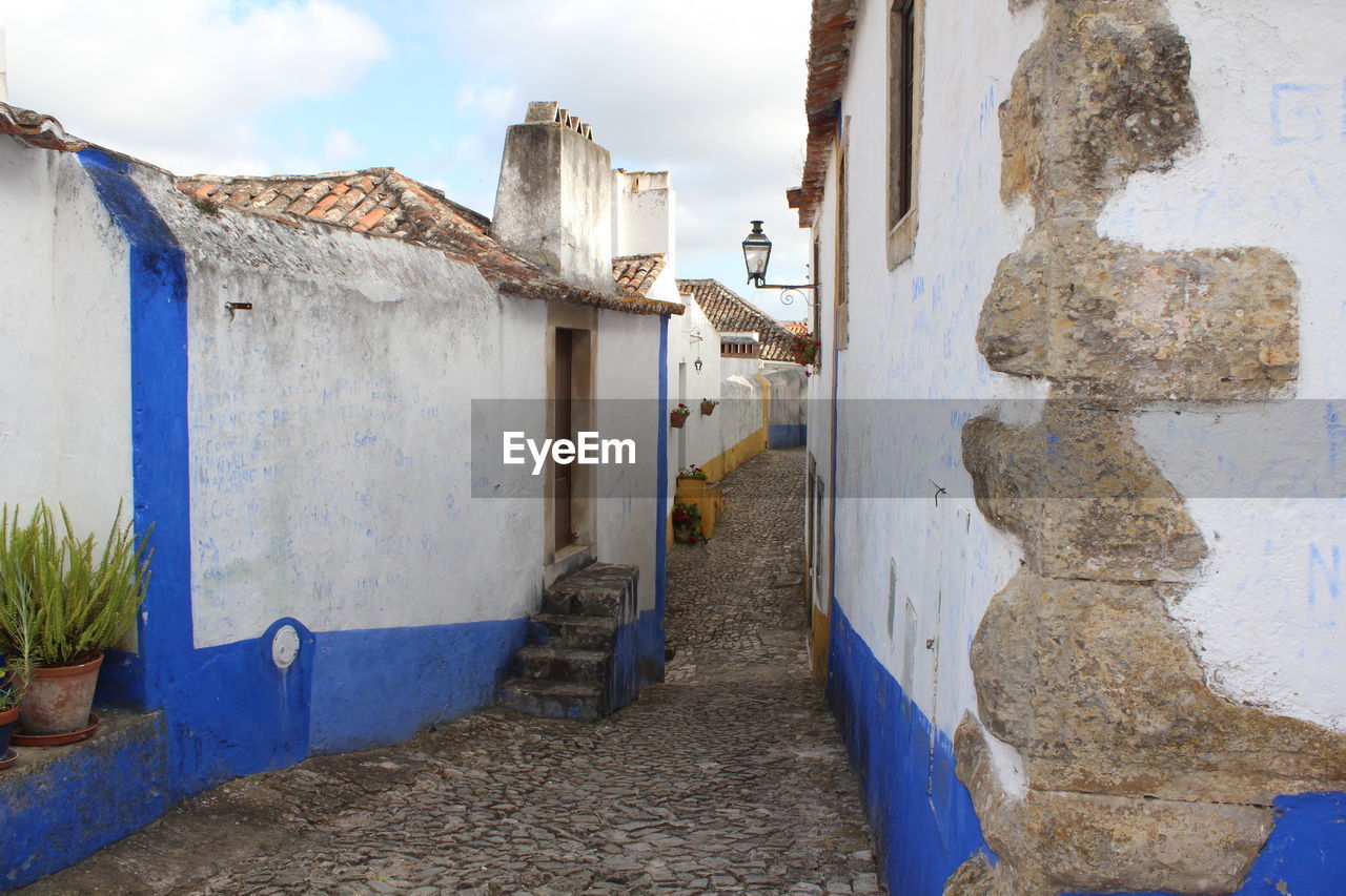 Exterior of houses against sky