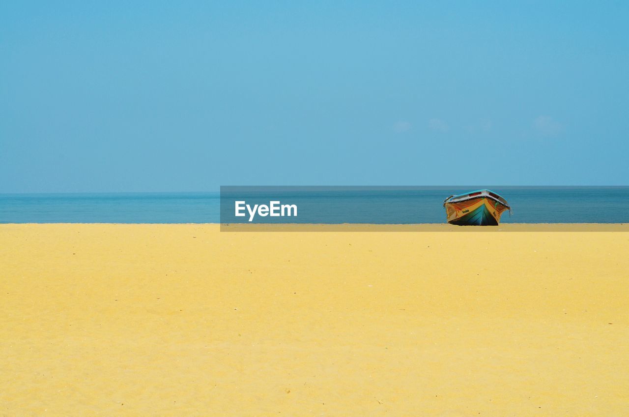 Scenic view of calm beach