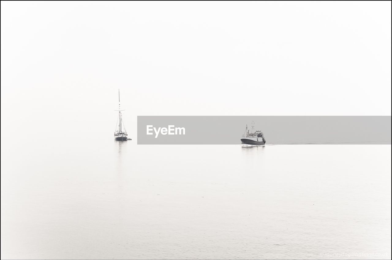 VIEW OF BOATS IN RIVER