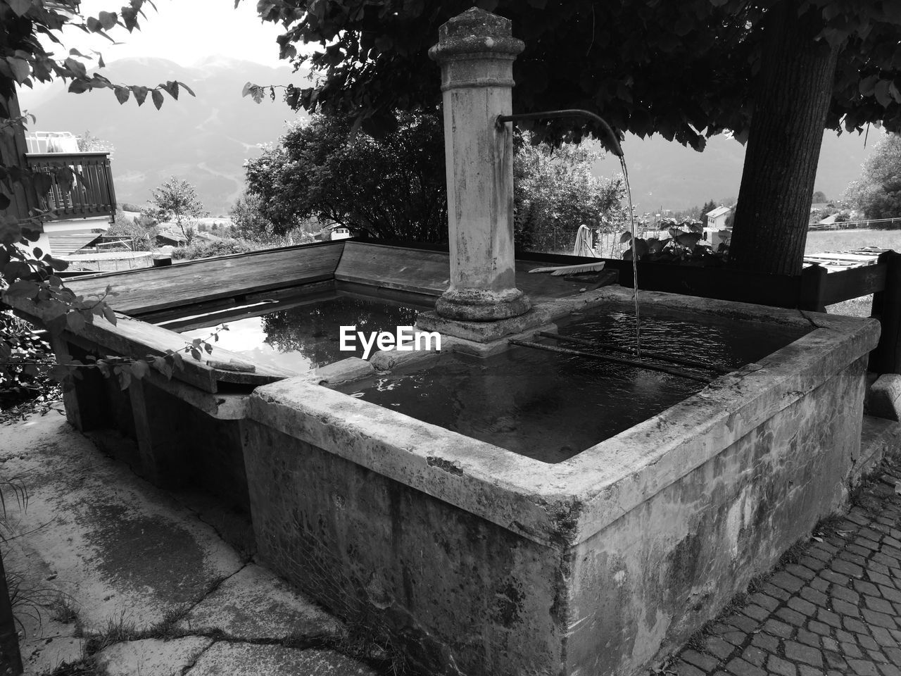 FOUNTAIN WITH FOUNTAIN IN BACKGROUND