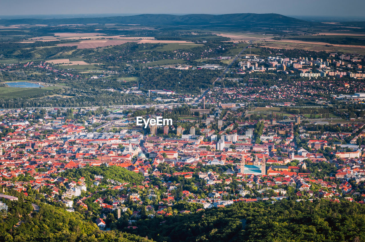 Aerial view of cityscape