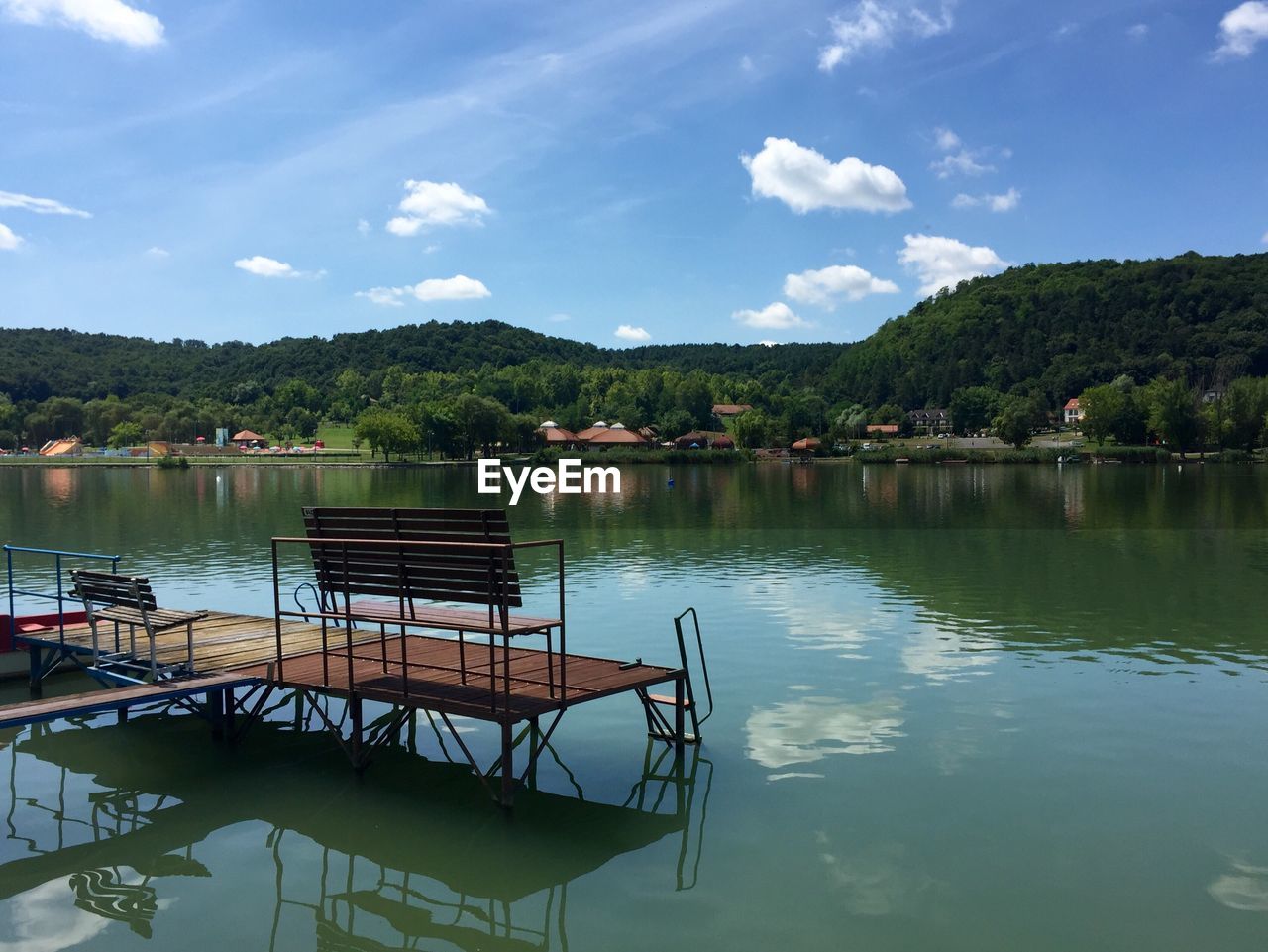 Pier on lake