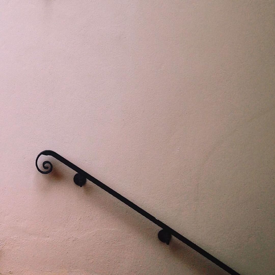 Close up of railing on wall