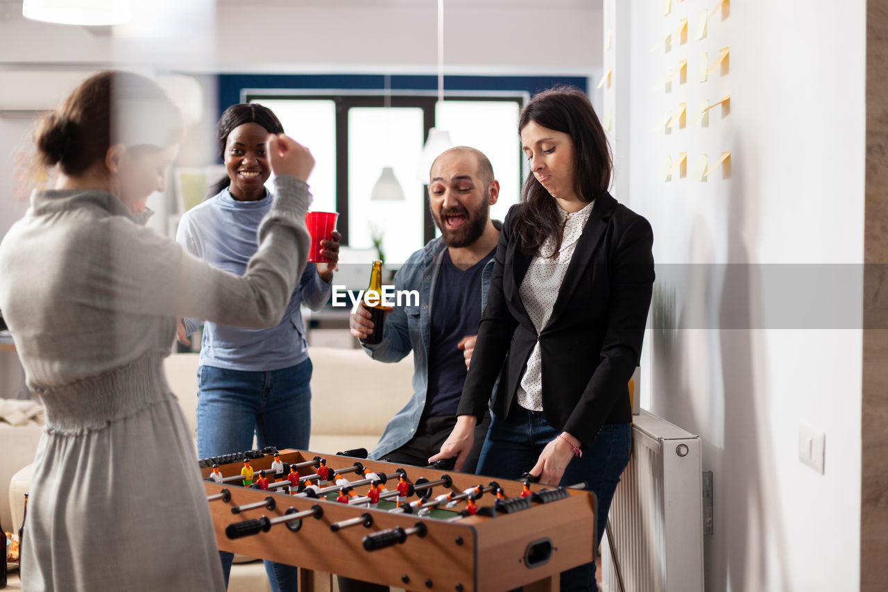 business colleagues working on table