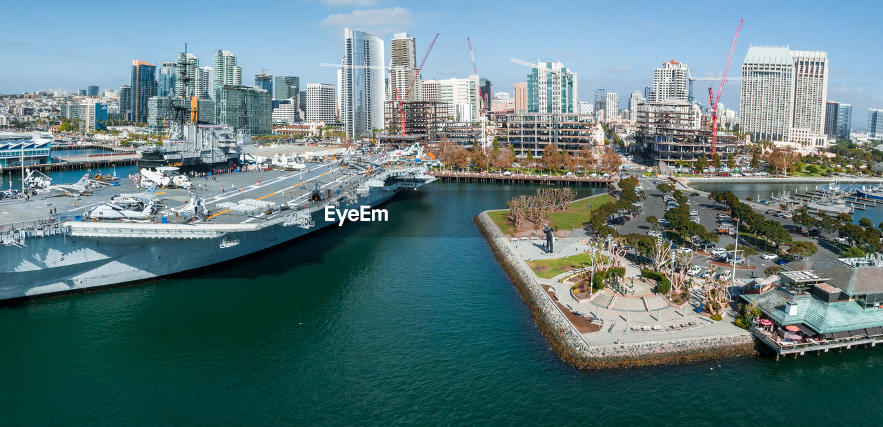 Mighty uss midway - an aircraft carrier of the united states navy, the lead ship of its class.