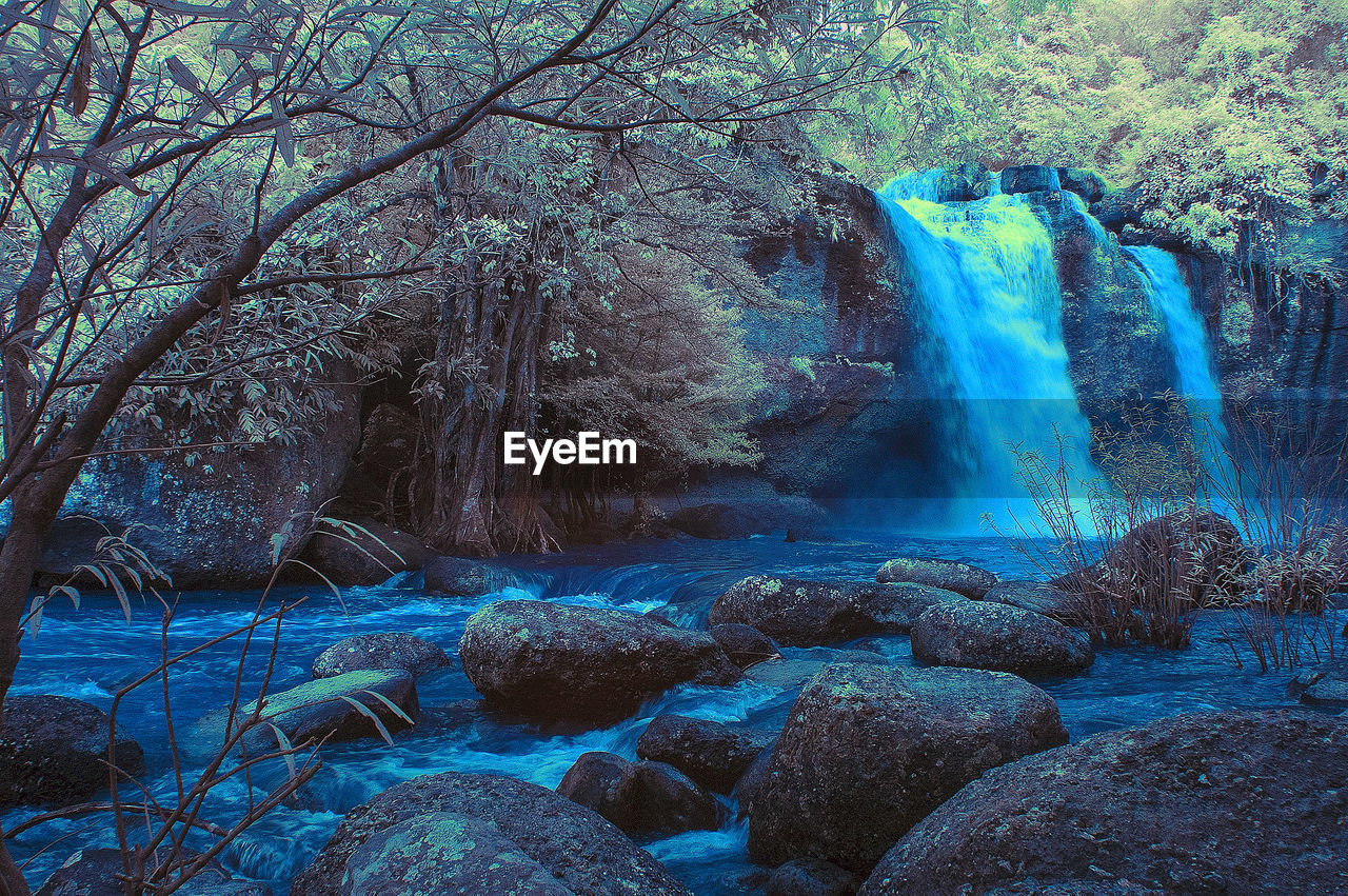 AERIAL VIEW OF WATERFALL