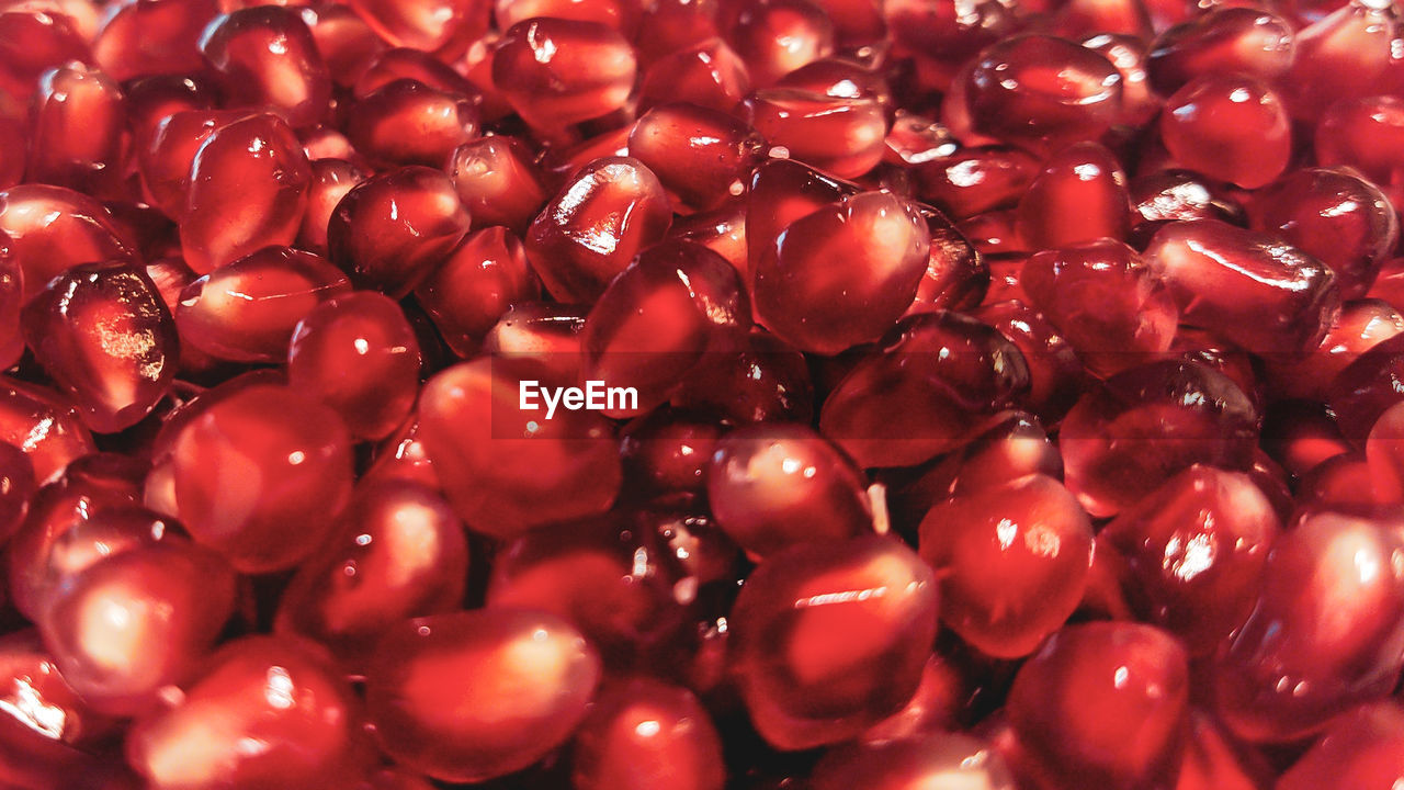 FULL FRAME SHOT OF RED CHERRIES