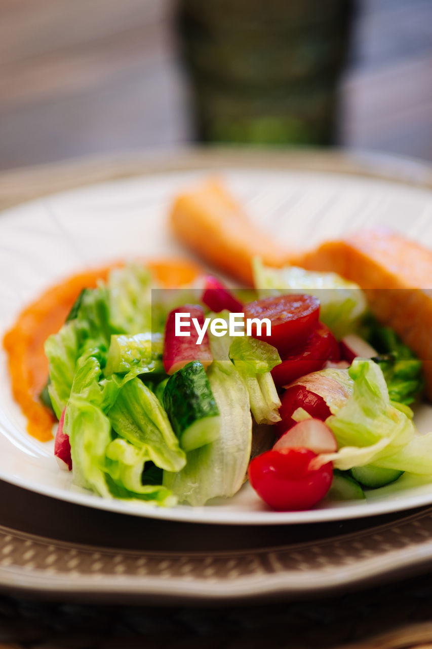 Close-up of food in plate