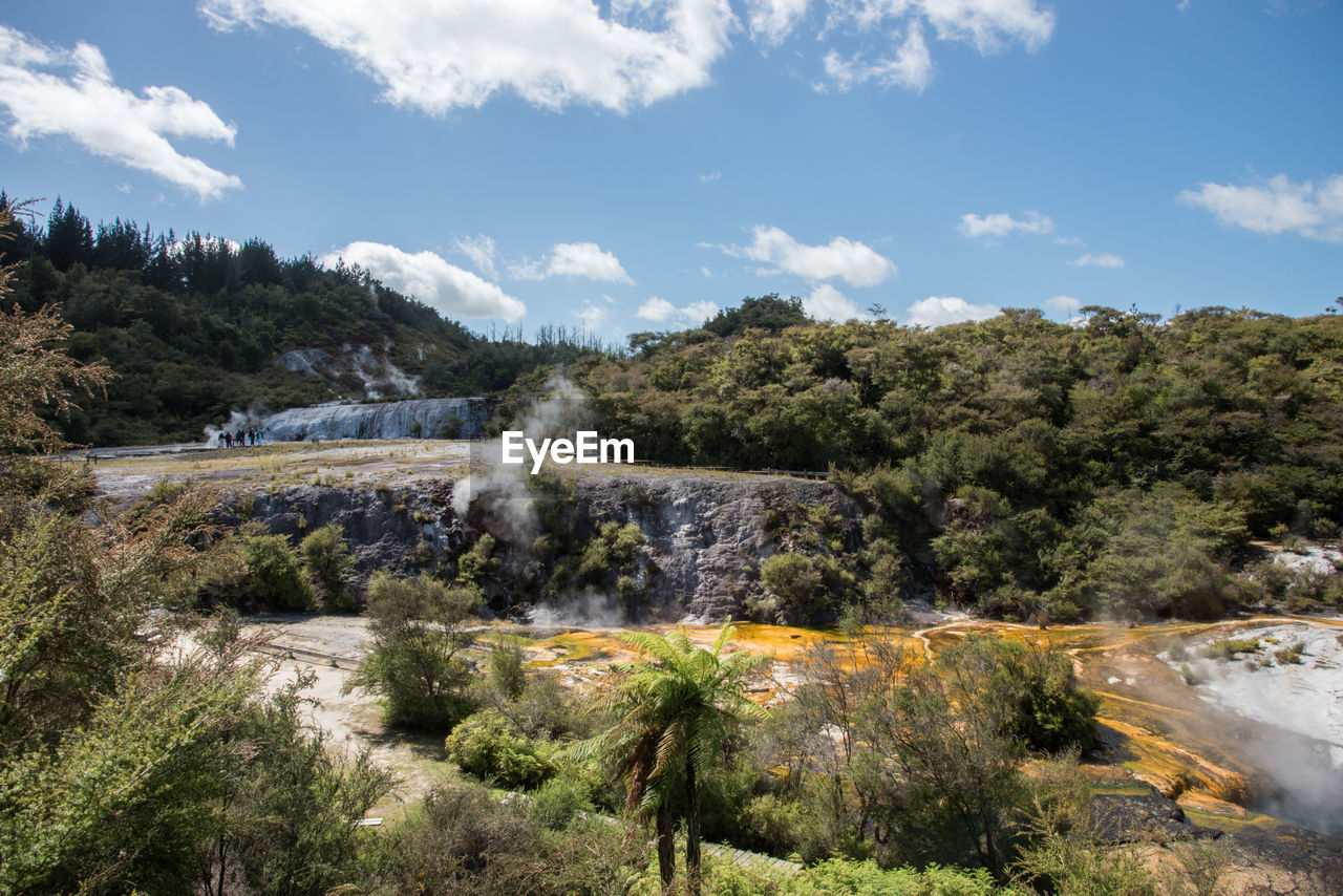 SCENIC VIEW OF WATERFALL