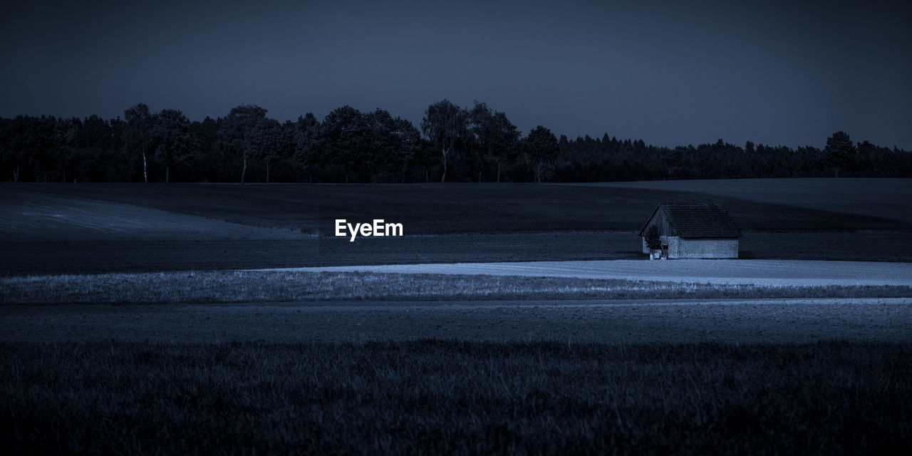 SCENIC VIEW OF FIELD AGAINST CLEAR SKY