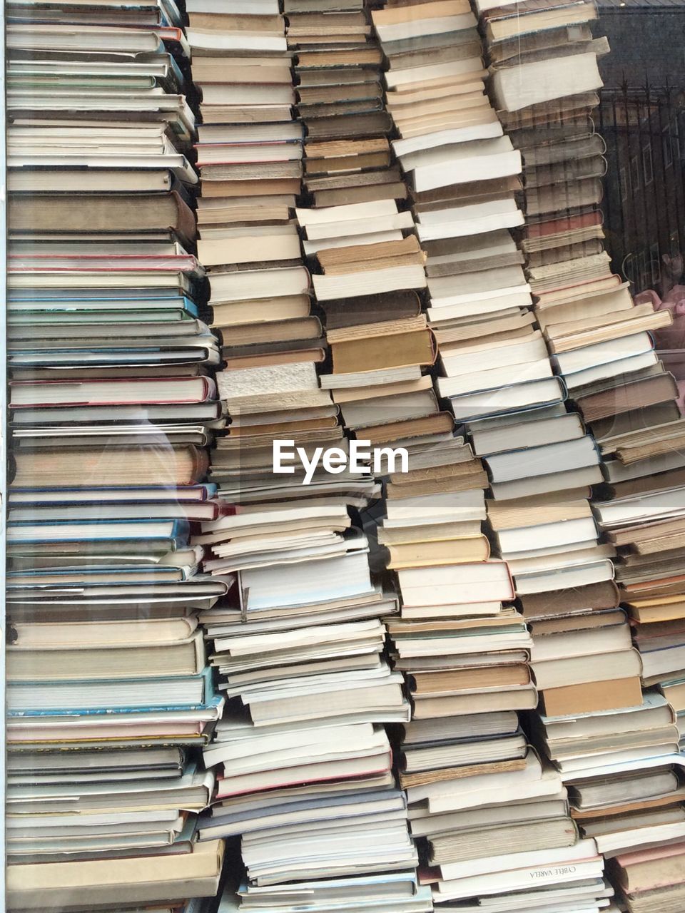 Full frame shot of books
