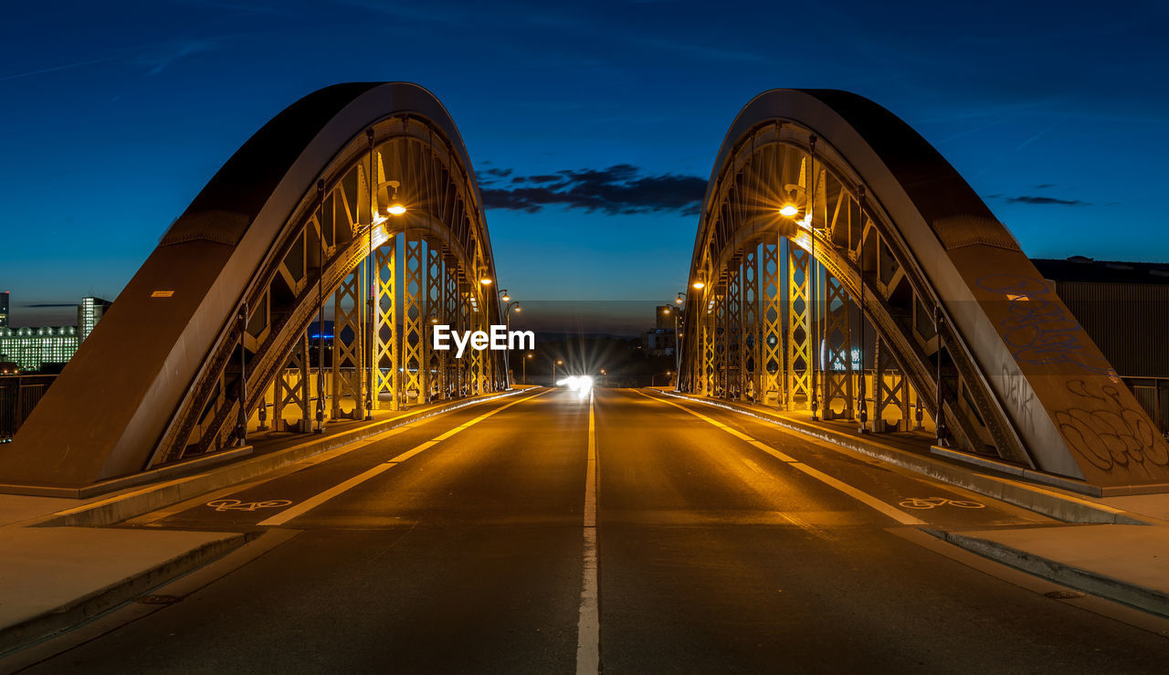 View of bridge against sky during dusk