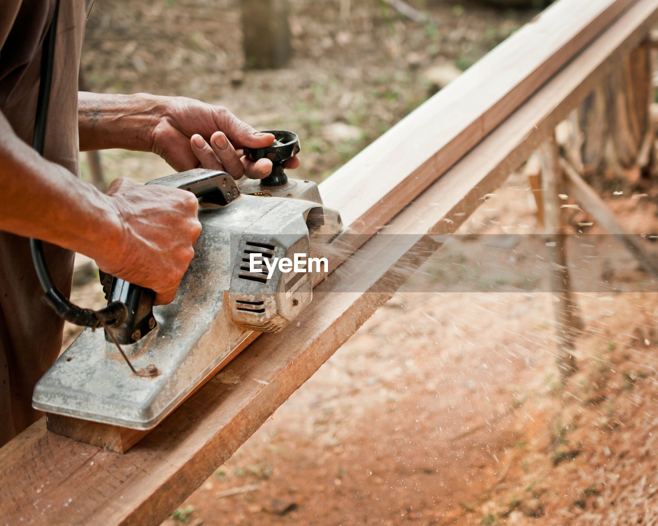 Close-up of man working