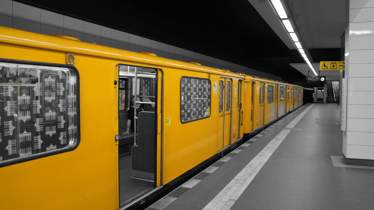 VIEW OF RAILROAD STATION PLATFORM