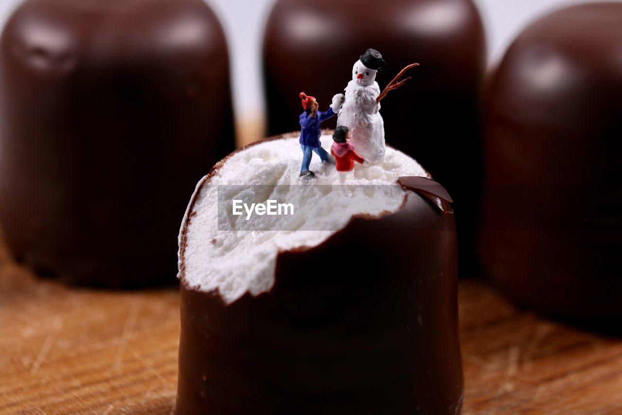 Close-up of cake on table