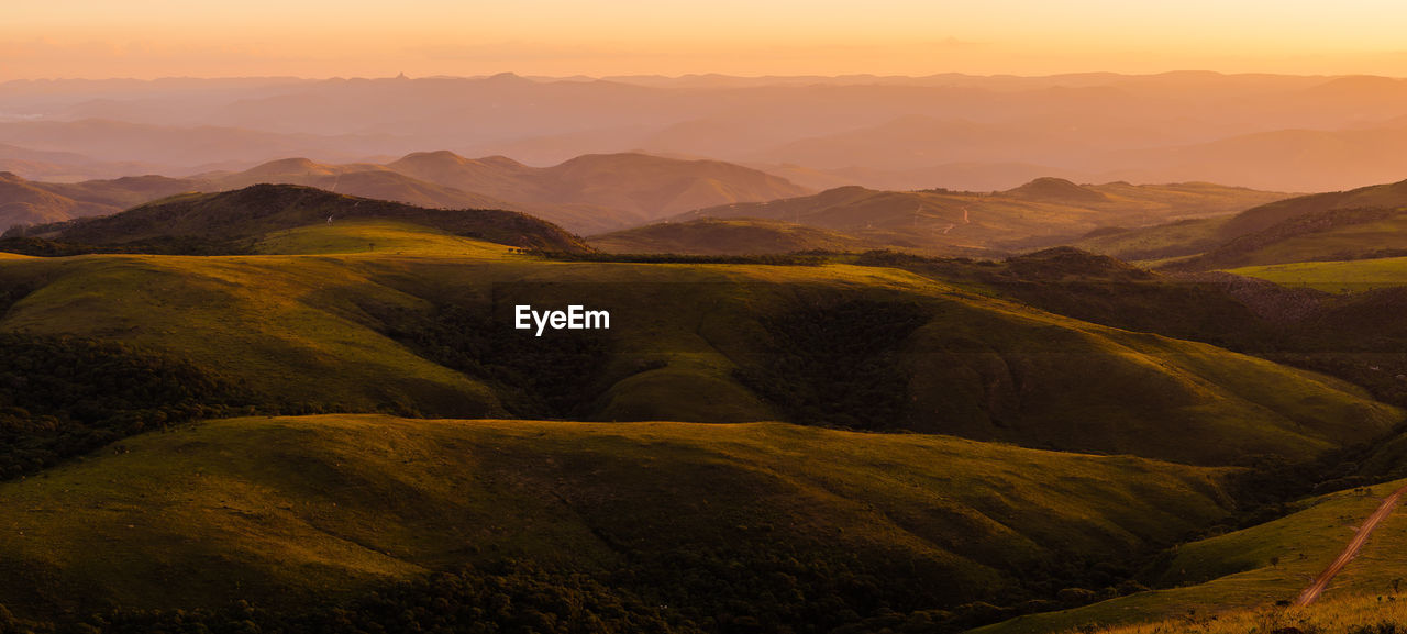 SCENIC VIEW OF LANDSCAPE DURING SUNSET