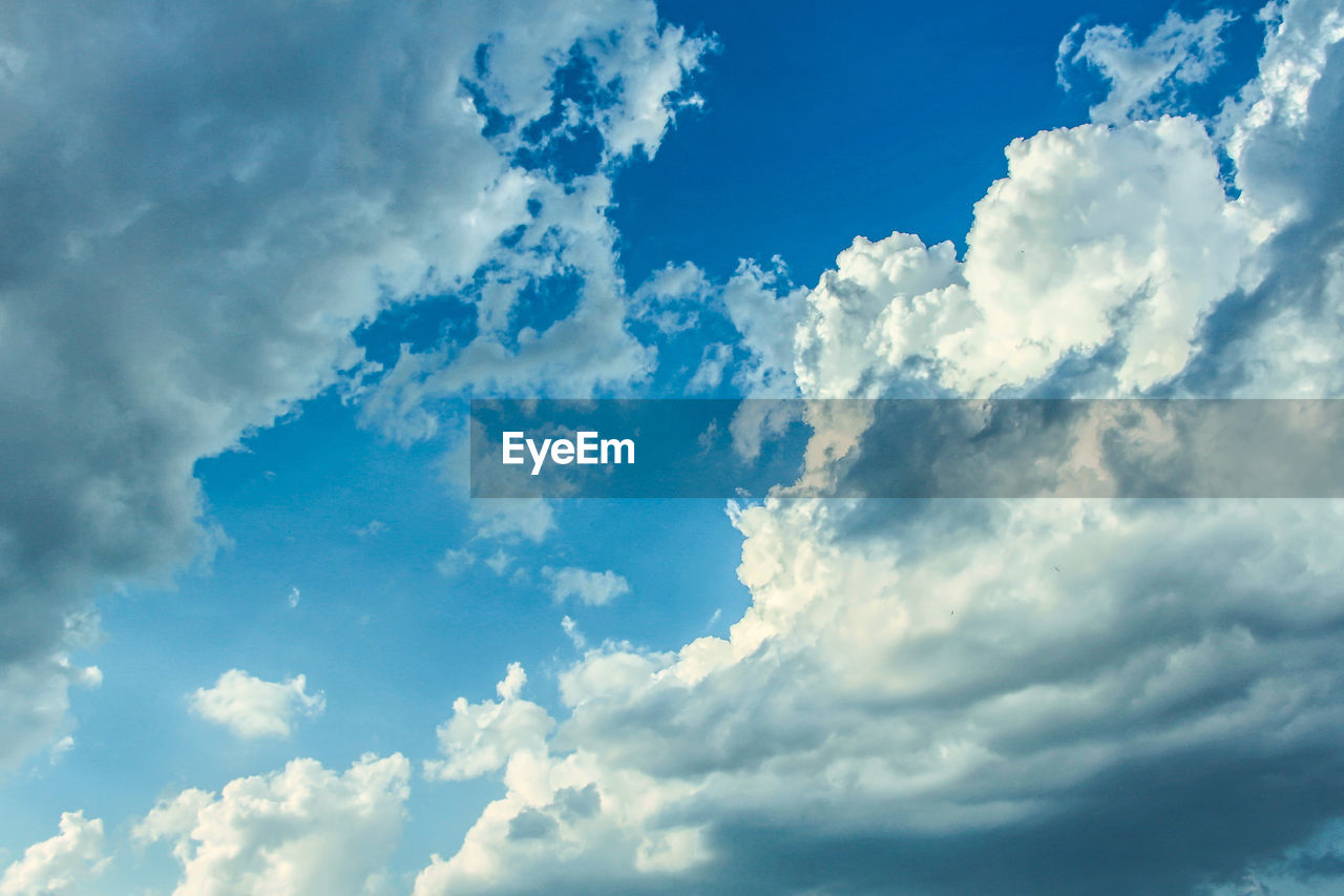 Low angle view of cloudy sky