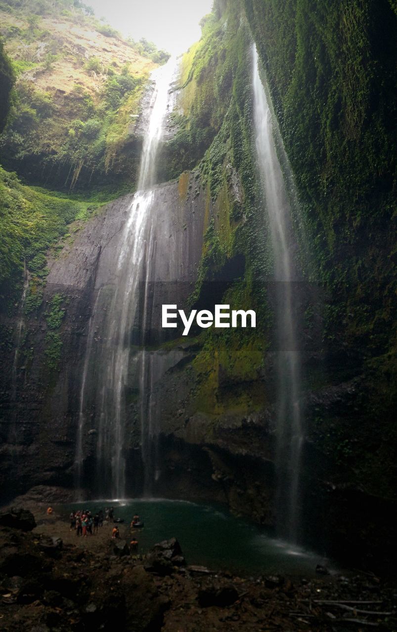 Scenic view of madakaripura waterfall