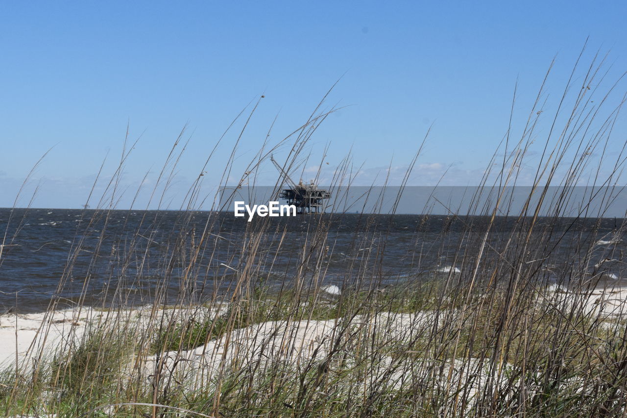 VIEW OF SEA AGAINST CLEAR SKY