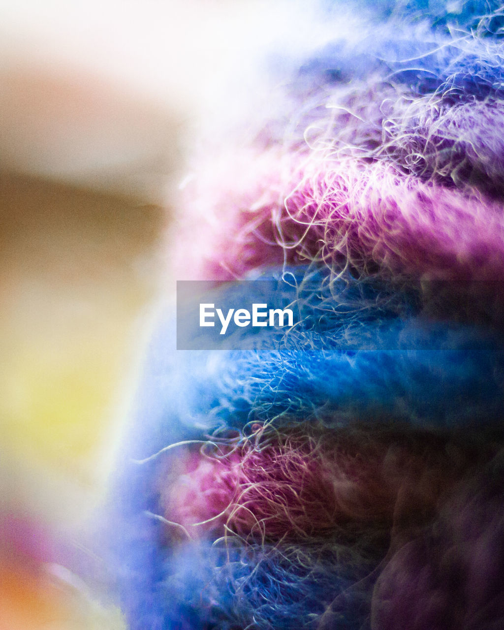 Colorful synthetic wool 