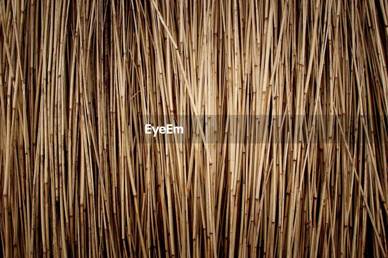 Full frame shot of sticks