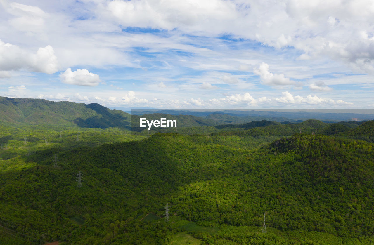 Scenic view of landscape against sky.