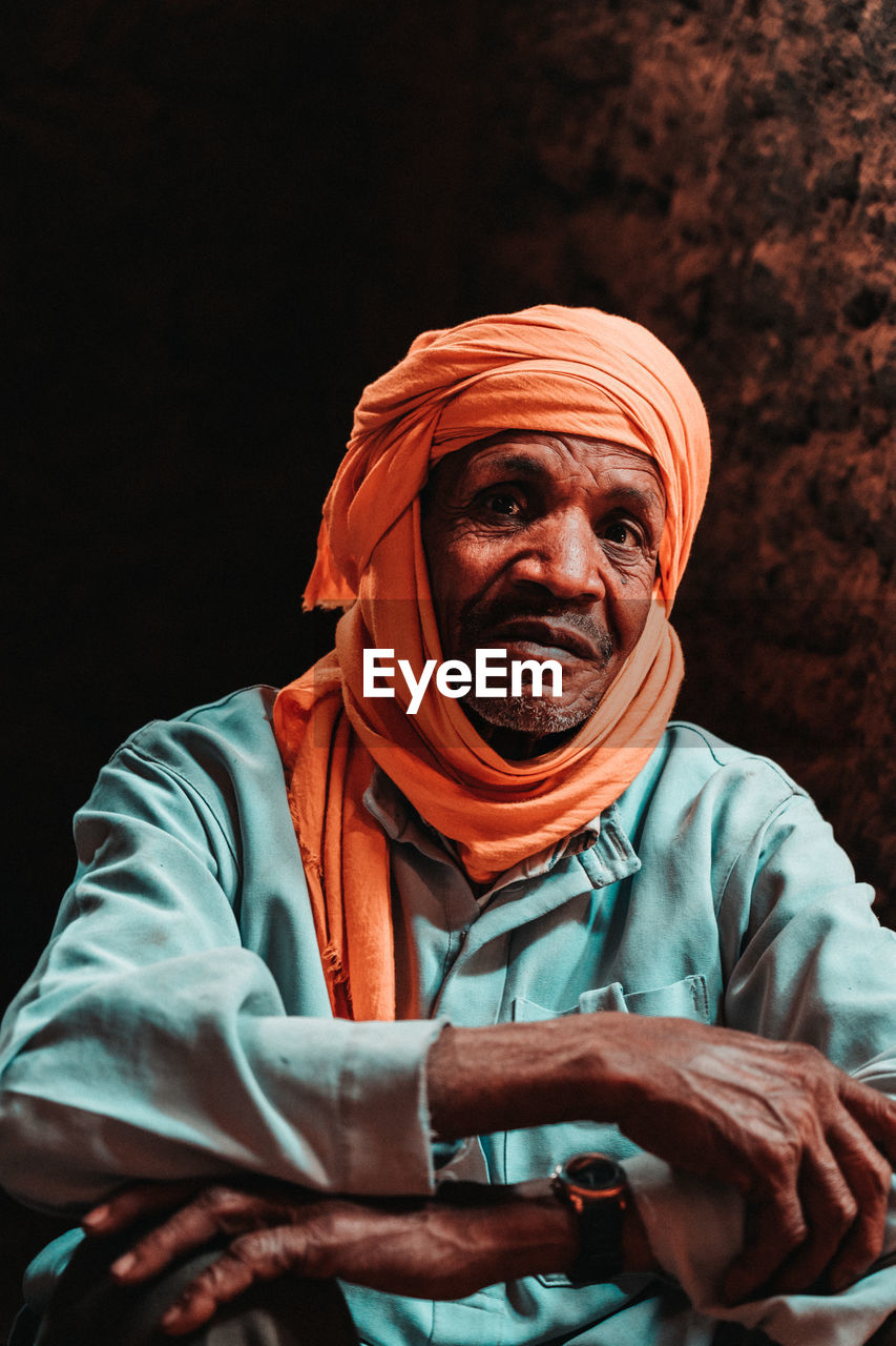 adult, men, one person, portrait, person, senior adult, clothing, traditional clothing, looking at camera, human face, turban, occupation, poverty, emotion, mature adult, indoors, religion, wrinkled