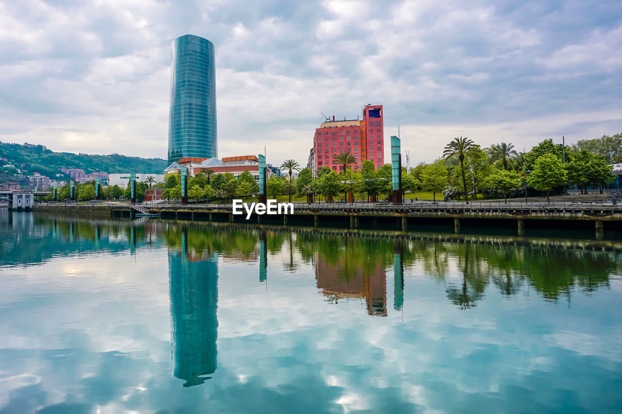 City view from bilbao city, basque country, spain, travel destinations