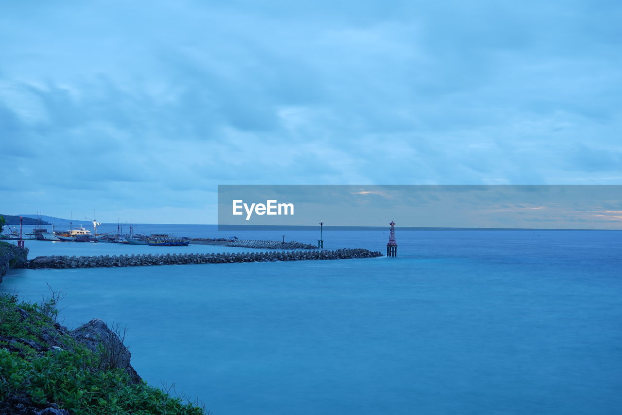 Scenic view of sea against sky