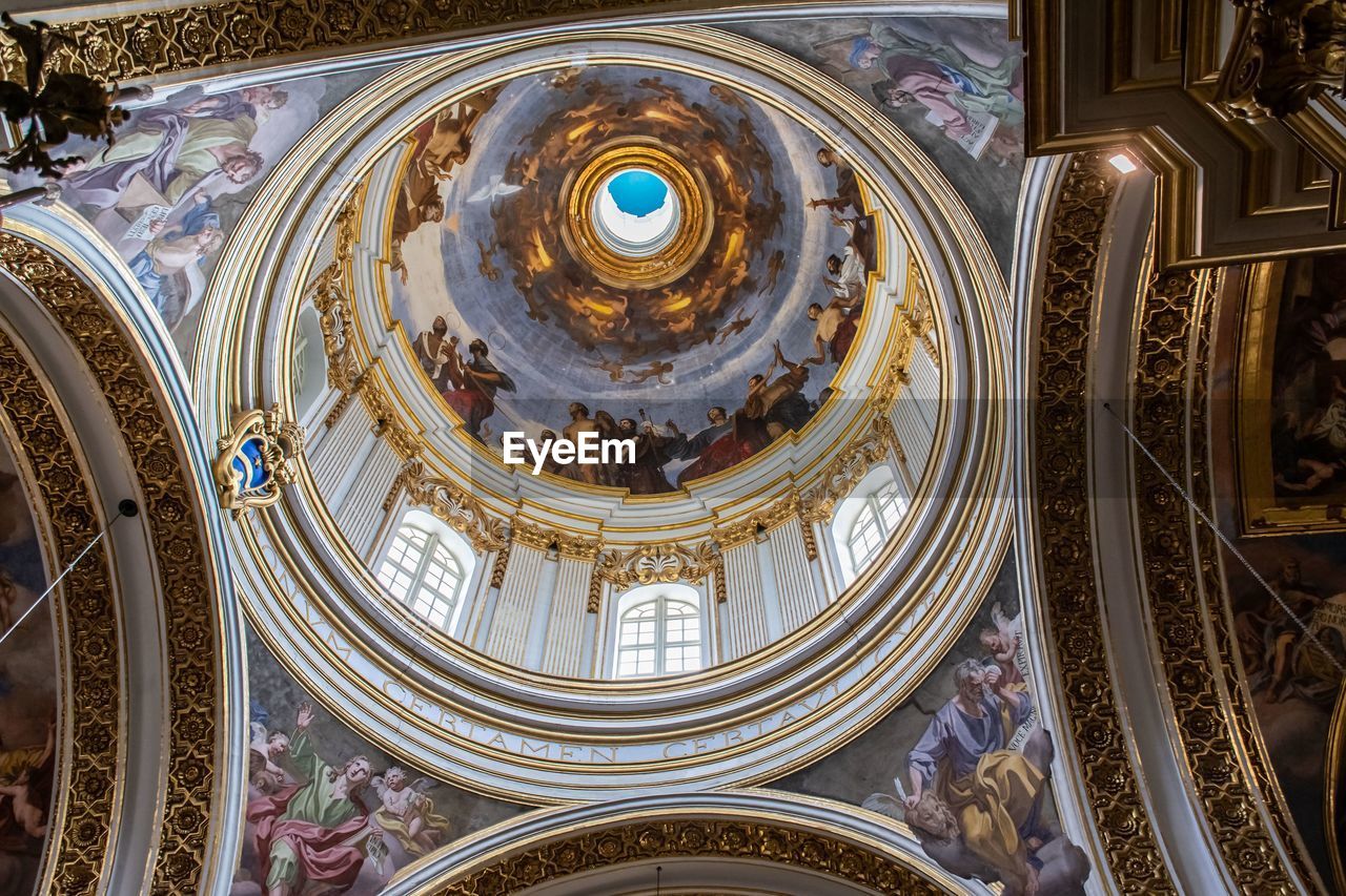 Low angle view of dome of building