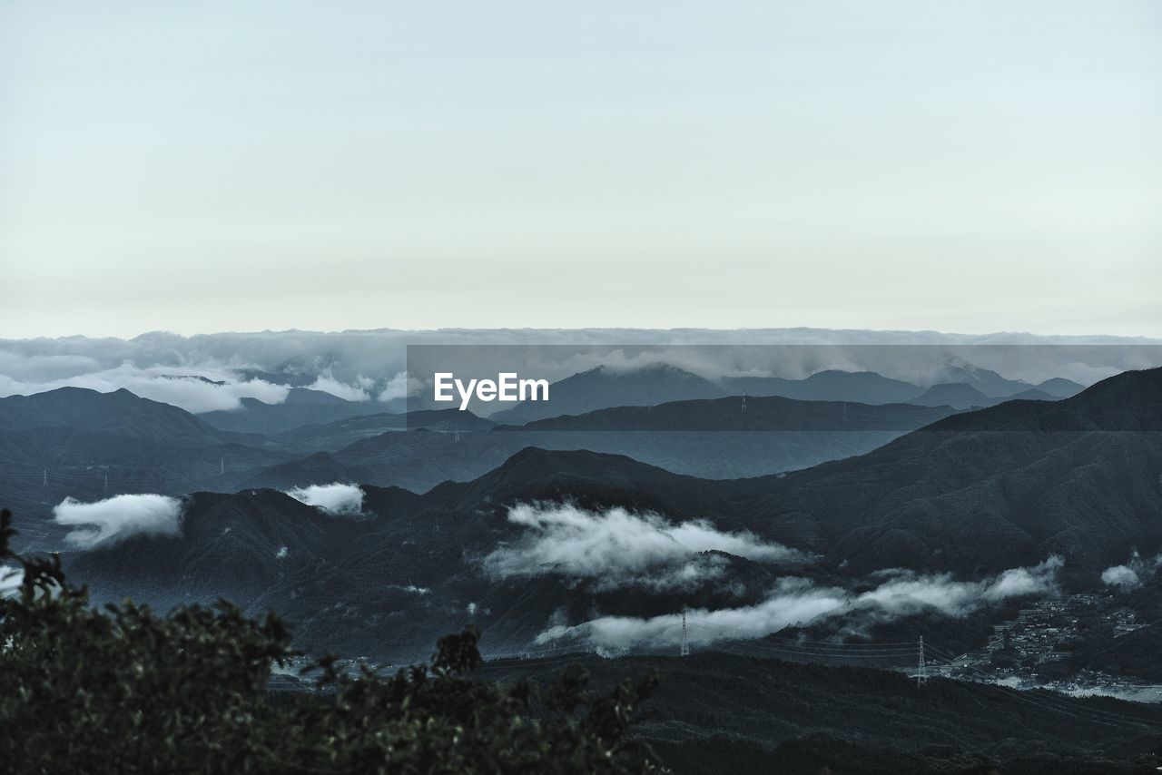 High angle shot of rocky landscape