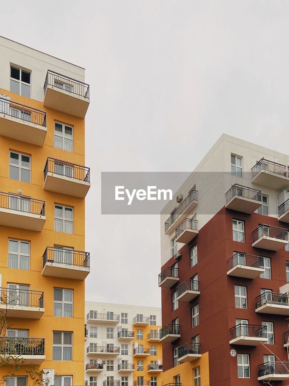 Low angle view of buildings against sky