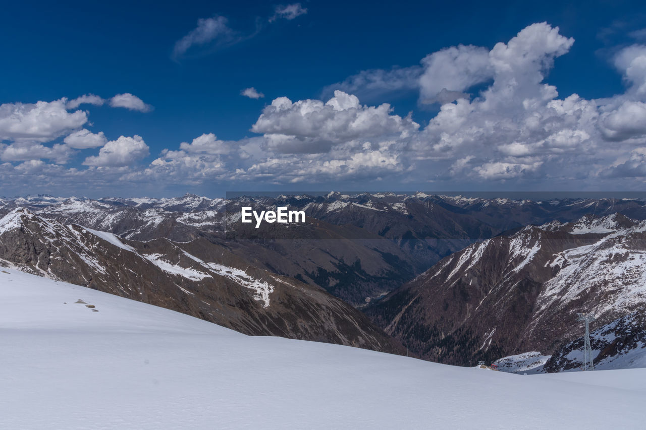 SCENIC VIEW OF SNOWCAPPED MOUNTAIN AGAINST SKY