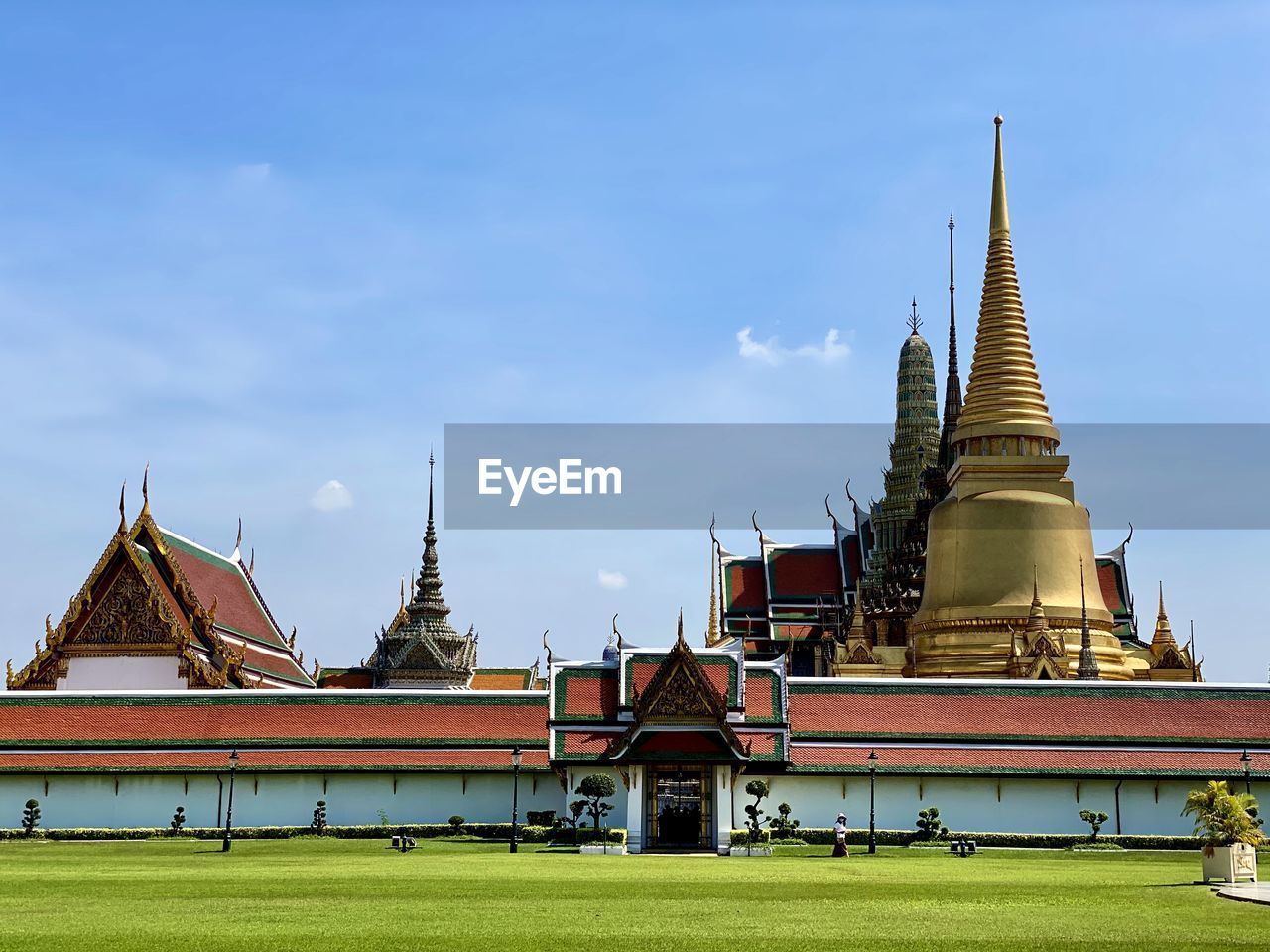 View of temple building against sky