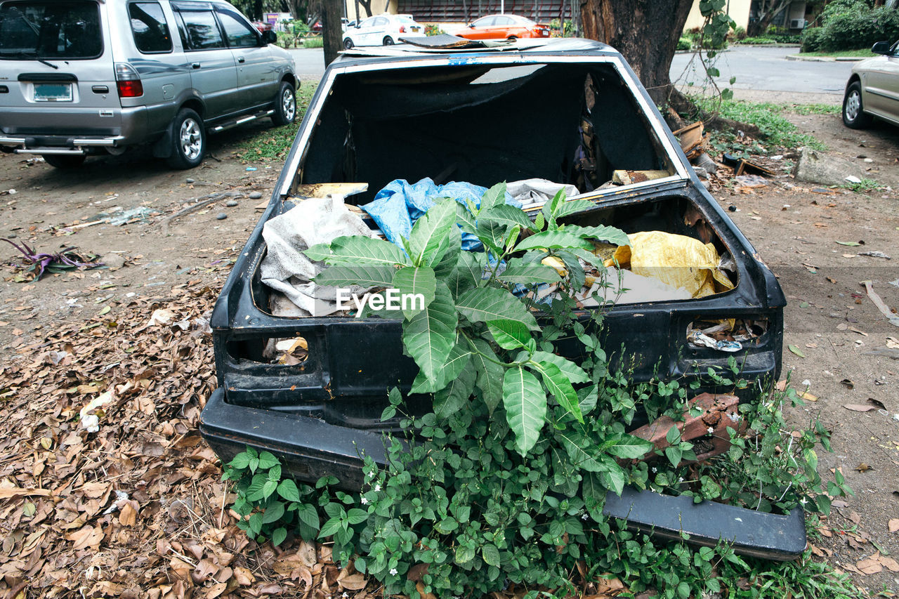 VIEW OF CAR ON GROUND