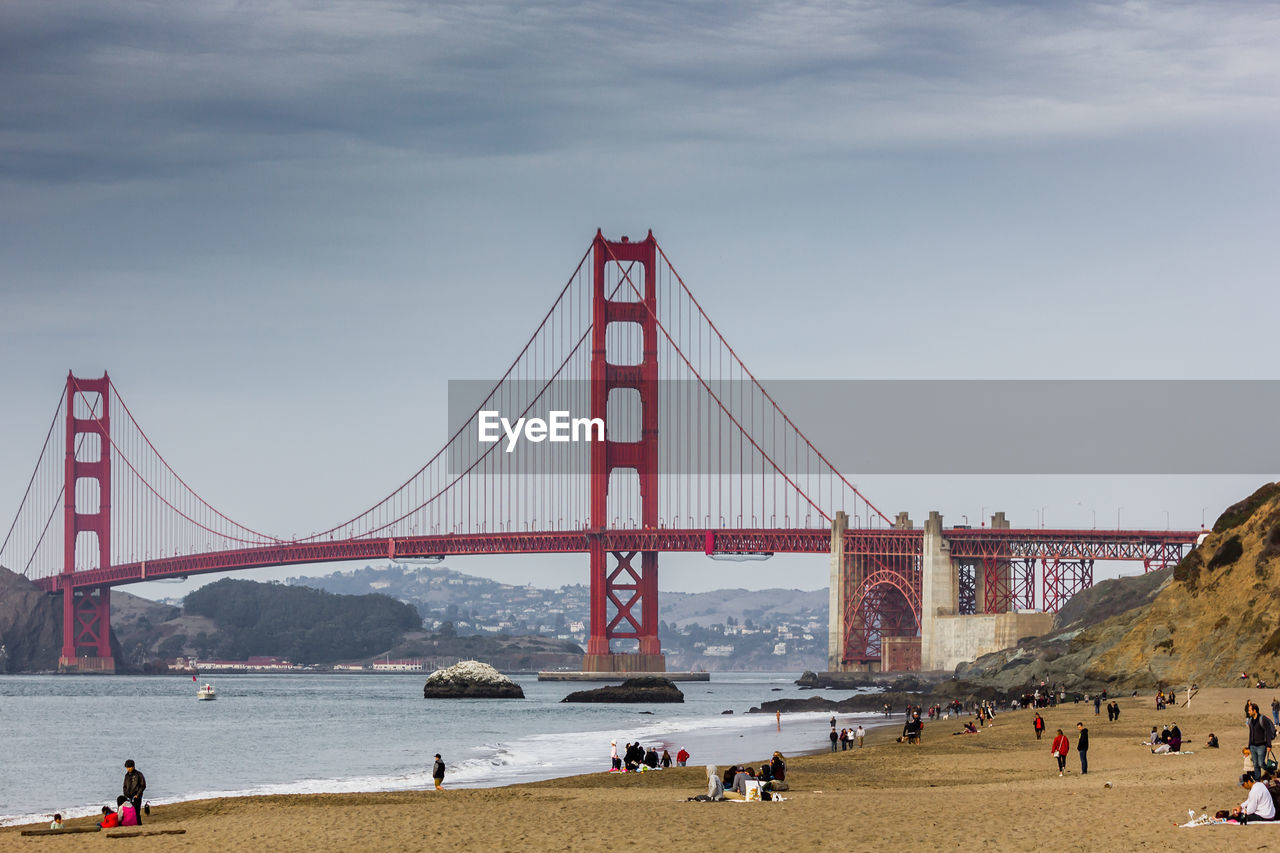 SUSPENSION BRIDGE OVER SEA