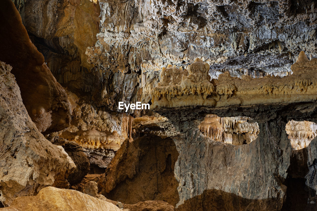 The formation of rocks and lime and shale in ali sadr cave in hamedan, iran