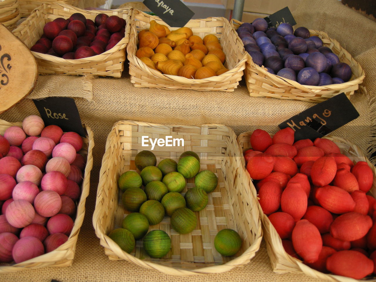 Fruits for sale at market stall