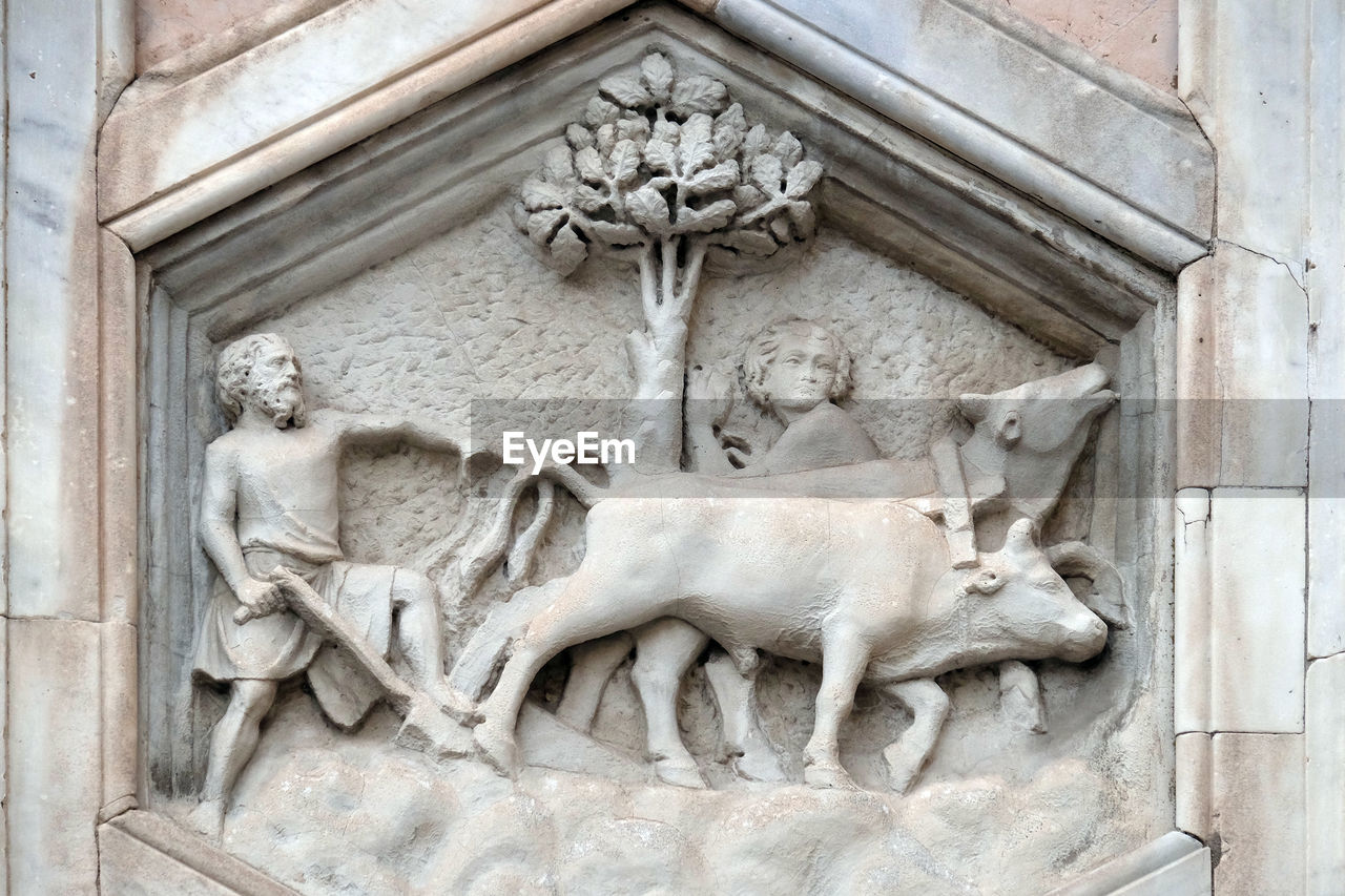 Agriculture, campanile of cattedrale di santa maria del fiore, florence, italy