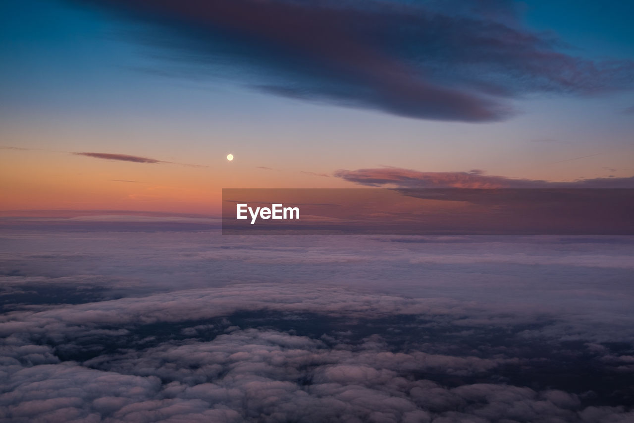 Scenic view of cloudscape during sunset